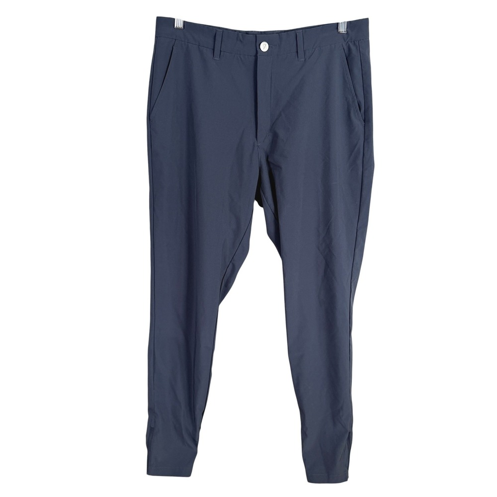 Primo Golf Joggers Mens 33 Tall Navy Blue Ankle Zip Performance Pants Stretch